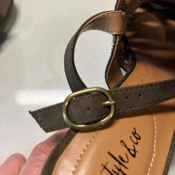 Style & Co Olive Suede Slingback Heels Size 10 - Picture 12 of 16